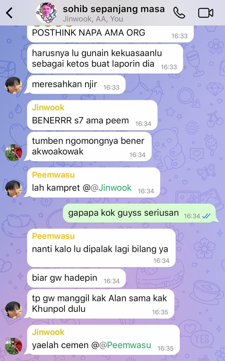 nongmarckris's tweet photo. #thaiaa socmed au (bahasa indonesia)

Dimulai dari AA yang dipalak sama berandal sekolah, kak Thai. https://t.co/AWaXkZP408