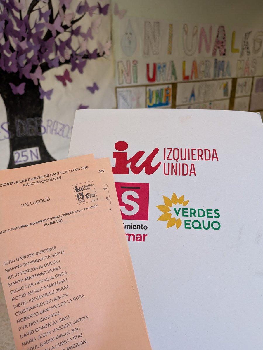 pce_cyl's tweet image. Hoy votamos por lo común, por el respeto, por los derechos de las mujeres, por los derechos de la clase obrera, por la sanidad pública, por la escuela laica y gratuita, por el no a la guerra y el no a la OTAN, y para cambiar el futuro de nuestra tierra.
#elecciones #cyl #encomun