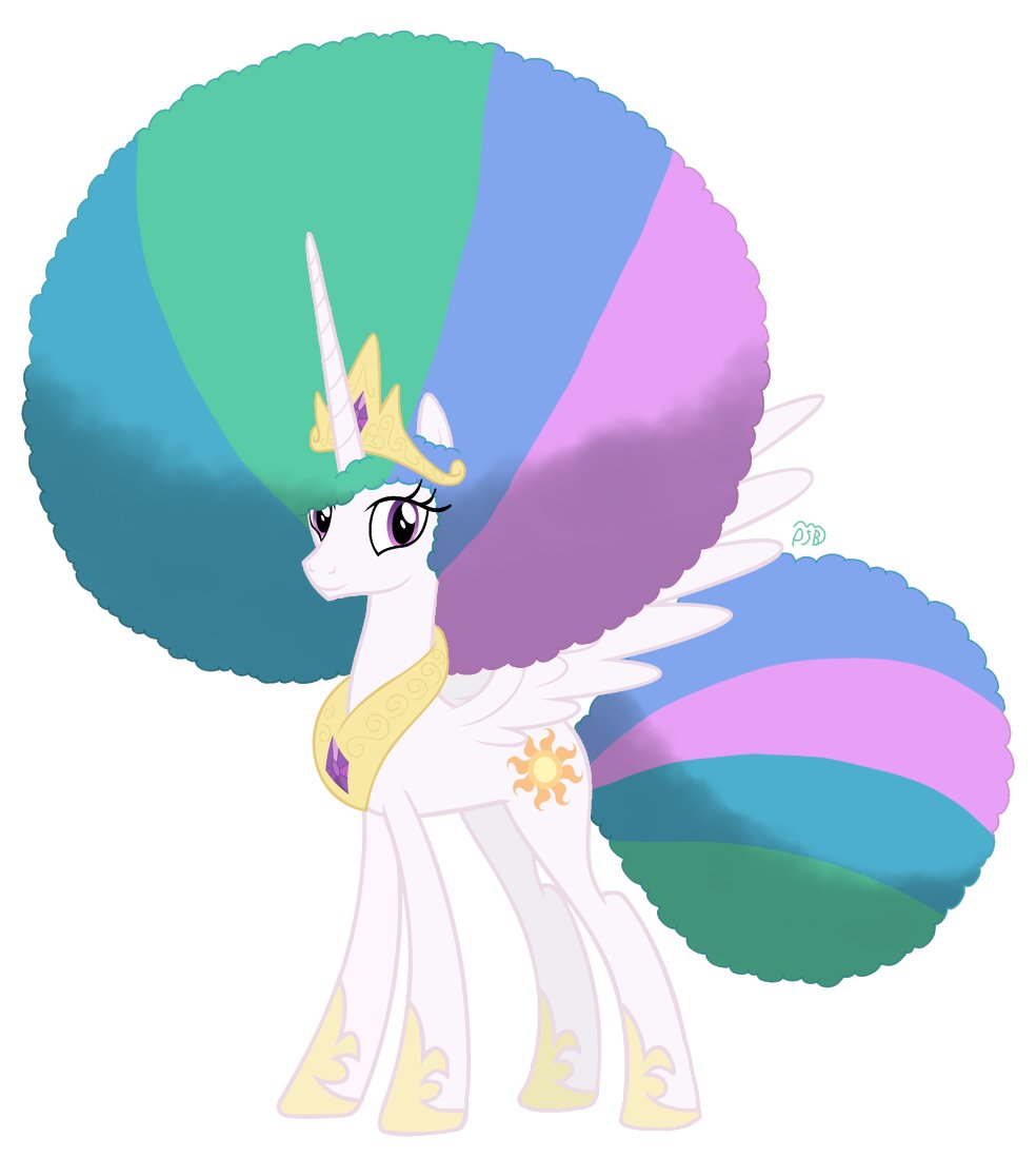 Afro Princess Celestia (My Little Pony)

#MLP