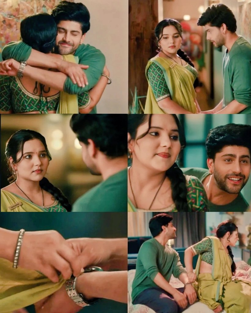 whattaagirll2's tweet image. Then came the funniest part… they were almost about to get caught by Dadisa again 🤭🤣 Her pallu getting stuck in Dev’s watch was such a moment 🤌🏻also the way both of them were trying to act normal &amp;amp; fool Dadisa after that was pure comedy gold .. 😂❤️
#Vasudha #VasuDev #Devaansh