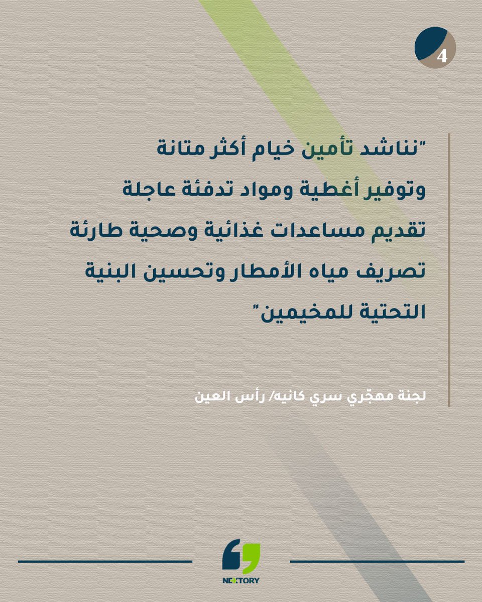 NextoryPlatform's tweet photo. أضرار كبيرة في مخيمَيّ واشوكاني وسري كانيه بريف الحسكة 
تسببت بها الأمطار الغزيرة خلال الساعات الماضية .. 

#منصّة_نيكستوري
#nextory_platform https://t.co/v5nQuTLoFA