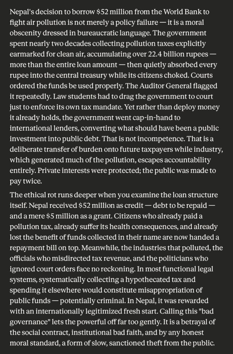 tjmahat's tweet image. Do not misuse taxpayers' money or burden future generations with debt. Public funds must not serve private interests or political cronies. Stop it immediately. #StopClimateCorruption #ExposePolicyCorruption #AskQuestions #PolluterPays #ClimateJusticeNepal #TaxpayerAccountability