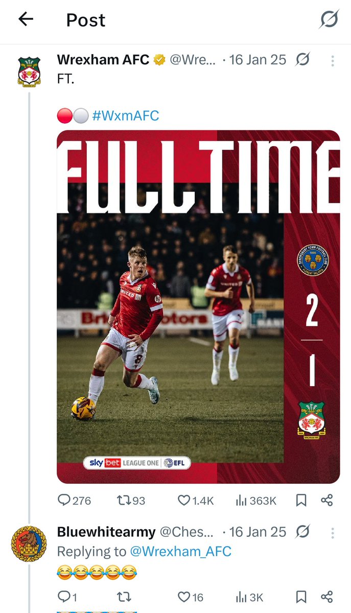 Wrexham Call Outs tweet media