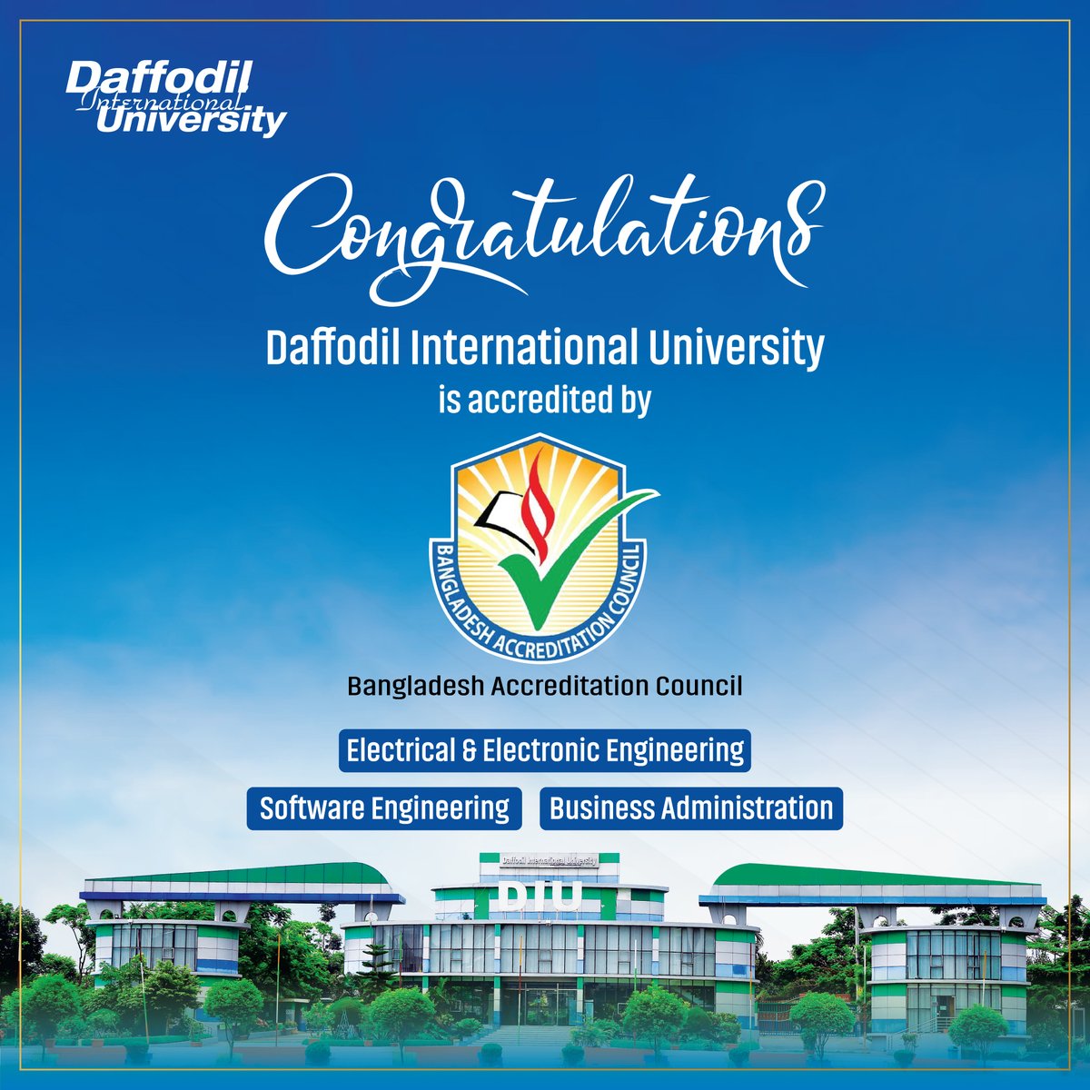Daffodil International University tweet media