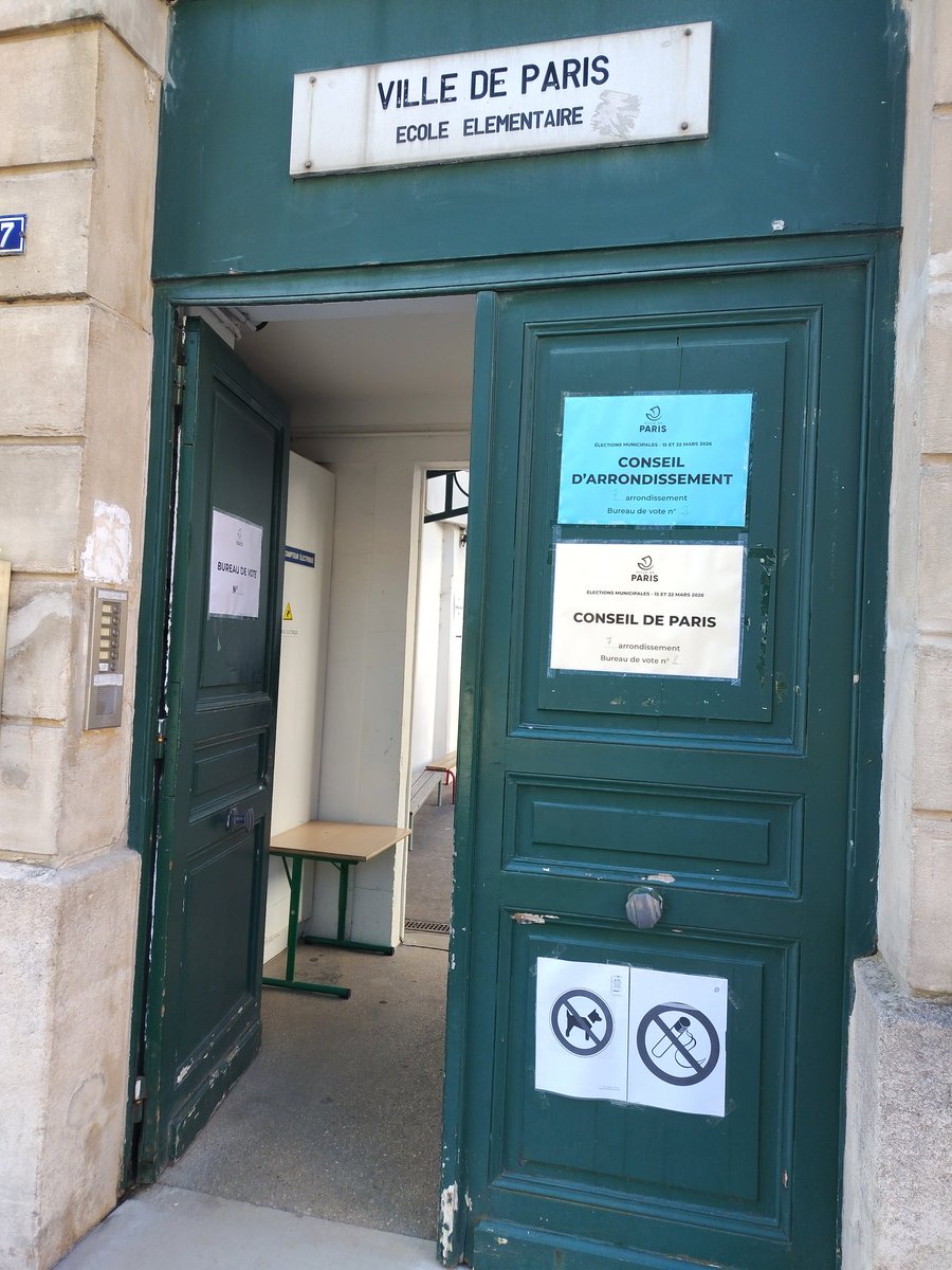 romainbgb's tweet photo. A voté ! #Municipales2026 #Paris7eme #ConseildeParis #Paris https://t.co/r2OT0E8jlh