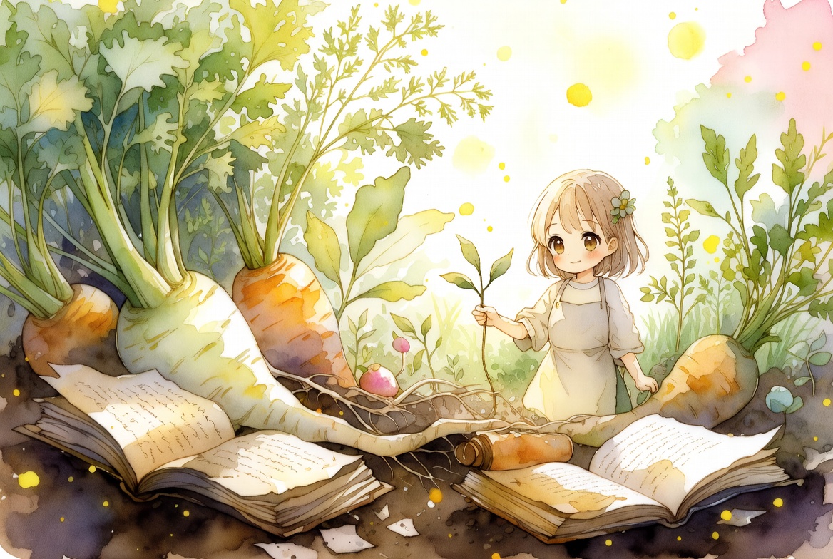 uxsnc's tweet photo. 啓蟄の光にひらく食医の古書宇宙🌱📜

しめ…とぷん…🌿
冬越しの根菜が古書の声を呼ぶ頁📚

かさ…ゆらり…🍃
薬草の記憶が春光でほどける記録📖

とと…しん…ひかり…🌼
台所の手仕事が民の知を照らす断章📜

ひゅう…ふわり…🌤️
忘れられた知が土と重なり芽吹く🪶

#啓蟄 #食医書 #民間療法 https://t.co/ajvPA21CWq