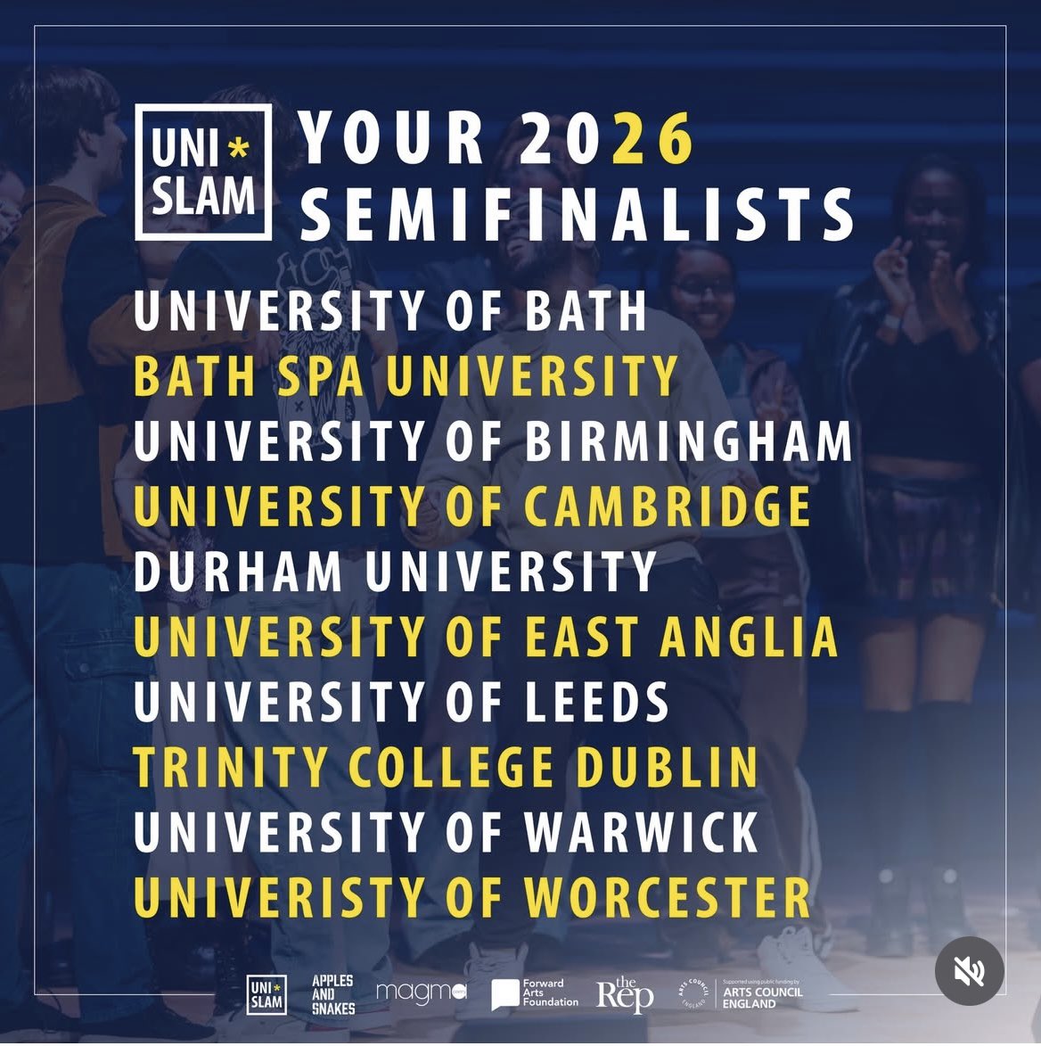 bmi1854's tweet photo. Massive good luck to all the semi finalists competing at today's @uni_slam.  It was a pleasure to have you with us for the last 2 days. #poetry #unislam #poets #writers #birmingham https://t.co/KoJkLeGx3B