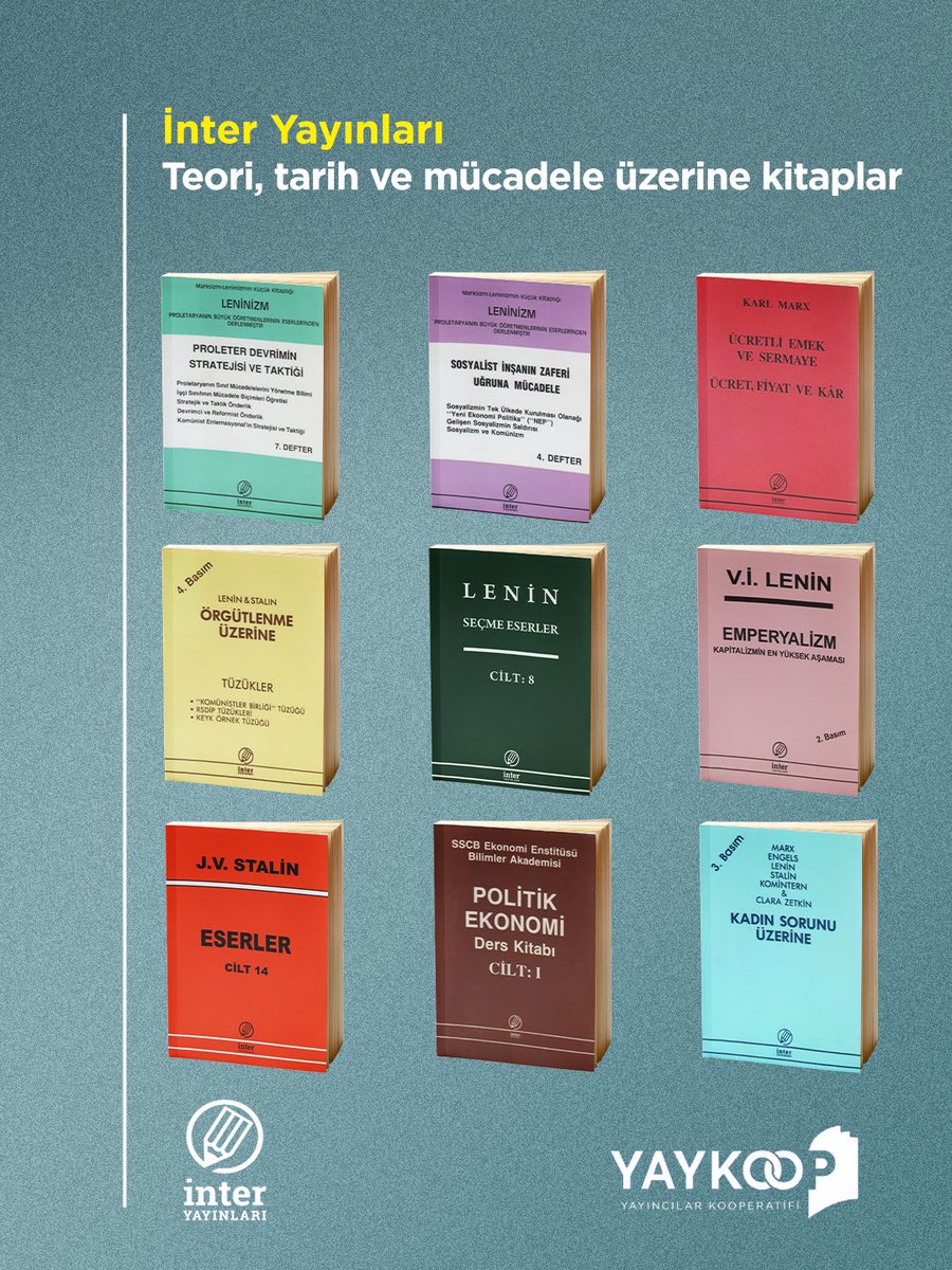 YayincilarKoop's tweet photo. Eleştirel düşünceyi besleyen klasik ve çağdaş metinlerle buluşma: İnter Yayınları.
Tarih, politika ve teori üzerine seçkiler https://t.co/9lXF66UdJB’da ✨📚 https://t.co/EiHnfePm9l