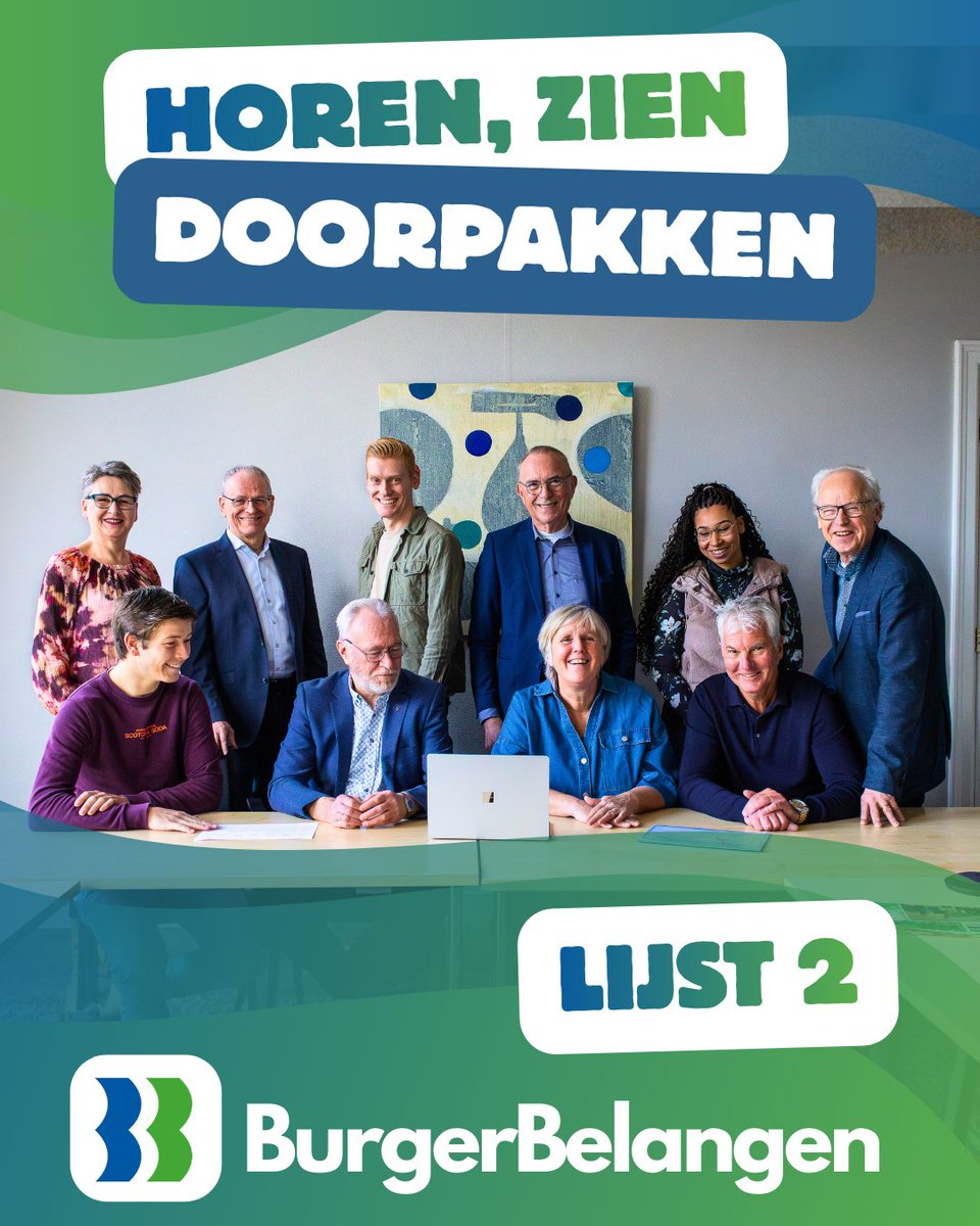 BB0572's tweet photo. Onze eerste 10 kandidaten nog een keer voor jou op een rijtje:

1. Ben Nijboer
2. Michel Brinkhuis
3. Sylvia van der Heide
4. Bert Terlouw
5. Breun Breunissen
6. Marcel Schutte
7. Dirk-Jan Slotman
8. Annemiek Maas
9. Savannah Clark
10. Bram Kanters https://t.co/9iFILGAeJp