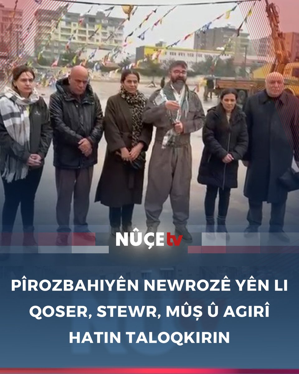 nucenutv's tweet photo. 📌Pîrozbahiyên Cejna Newrozê yên ku li bajarê Qoser, Stewr, Mûş û Agirî yên Bakurê Kurdistanê dihatin plankirin, ji ber barana zêde û berfê hatin betalkirin û ji bo demek din hatin taloqkirin.
#newroz
#qoser
#stewrecipe
#agirî
#nûçetv https://t.co/moP7ry7eW4