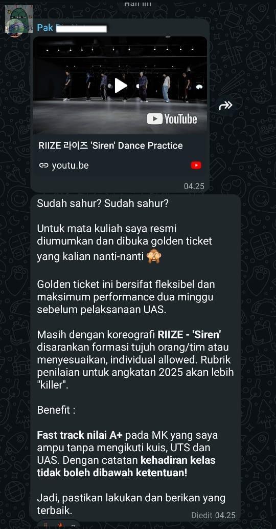 tanyarlfes's tweet image. 💚 Dear kating yang dulu viral di tahun 2024. Akhirnya telah sampai event keramat ini di angkatan kami. Mana taun lalu yg lulus cuma 4 orang dan cowo semua. Semoga aku yg anemia ini beruntung 🙂