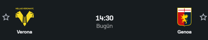 Serie A’da günün analizi masada! 🇮🇹 Hellas Verona vs Genoa 📈🔥

🏟 Verona maçları gol demek: Son 10 maçın 9’u 2.5 Üst bitti! ⚽️💥 
🛡️ Karşılıklı gol severler buraya: Verona’nın maçlarında %80 KG Var oranı var! 🤝 
📉 Genoa hücumda zorlanıyor (10 maçta 4 kez boş geçtiler) ama