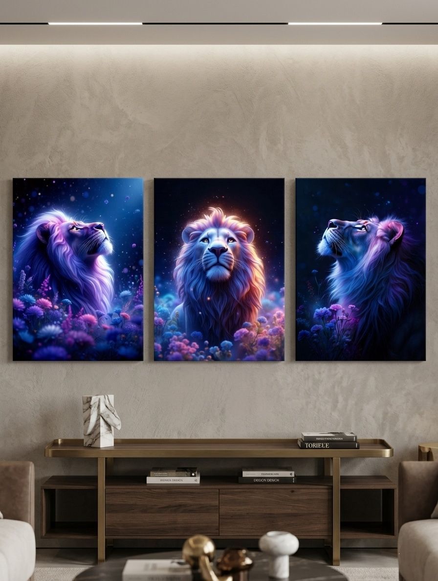 GougnimenouS's tweet image. *L’Apogée du Roi ✨*

L'alliance sacrée de la force et du cosmos. Une odyssée visuelle immersive par Chashab Grapho pour un intérieur d'exception. 🦁💜

629168564

#ChashabGrapho #ArtLuxe #Design #LionKing #Trilogie
