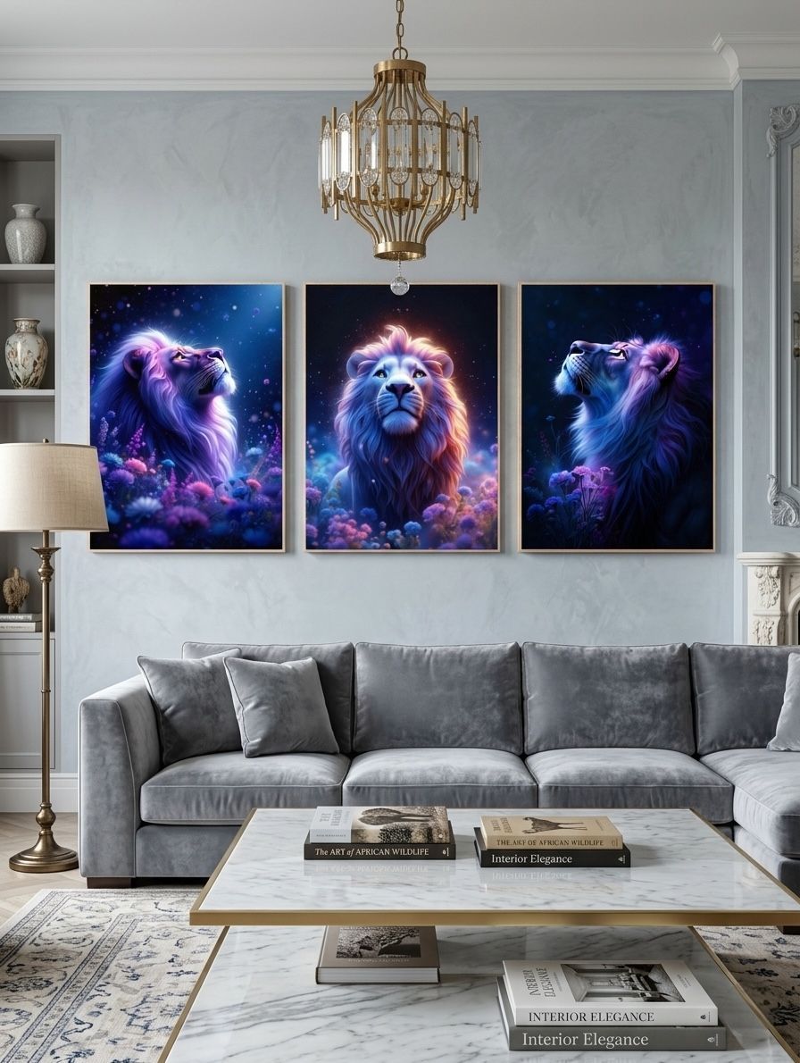 GougnimenouS's tweet image. *L’Apogée du Roi ✨*

L'alliance sacrée de la force et du cosmos. Une odyssée visuelle immersive par Chashab Grapho pour un intérieur d'exception. 🦁💜

629168564

#ChashabGrapho #ArtLuxe #Design #LionKing #Trilogie
