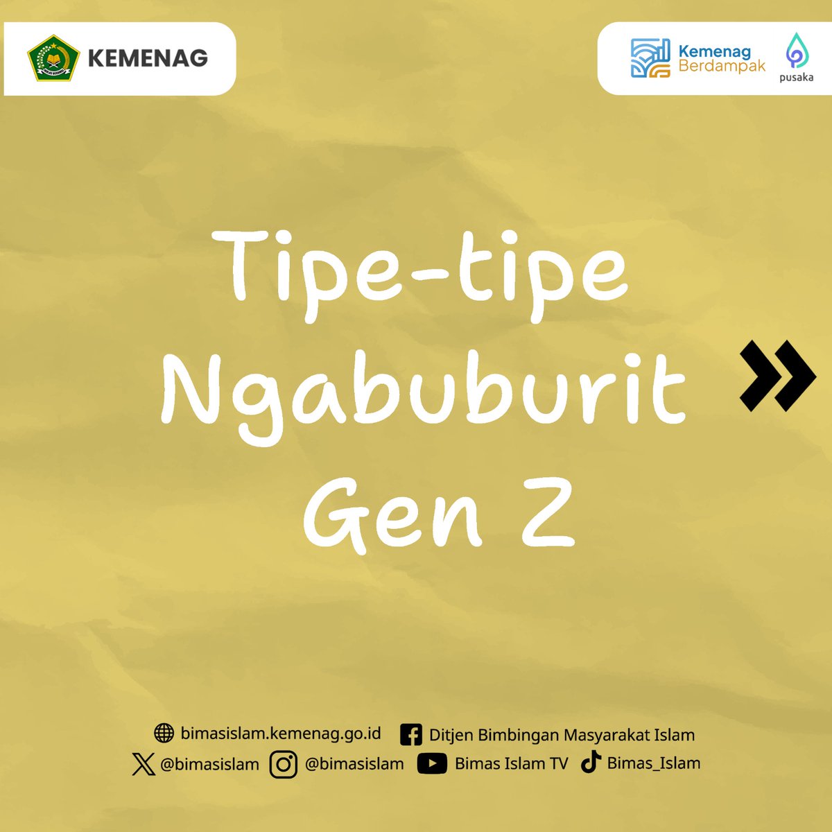 Bimas Islam, Kemenag tweet media