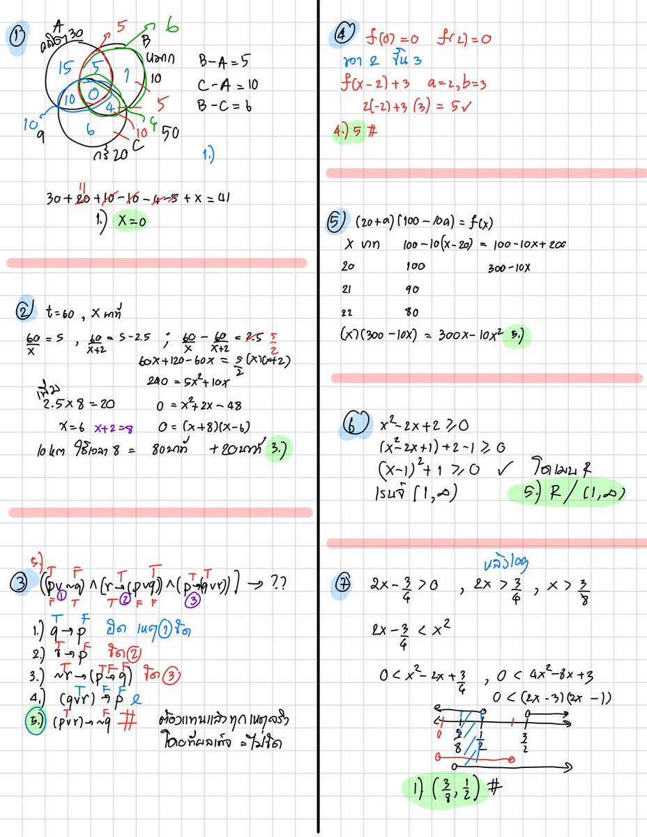 PanSmartMathPro's tweet photo. เฉลยวิธีทำ #Alevel69 คณิต 1 by พี่ปั้น
.
ปล. อันนี้คือที่พี่ทดตอนได้ข้อสอบคณิต 1 มาจากน้อง
เผื่อใครอยากอ่านวิธีทำคร่าวๆ
ปล.เป็นลายมือแบบทดอ่านเอง
ไม่ได้กะให้ใครอ่าน 555 อ่านออกมั้ยลูกก
.
#Dek69 #TCAS #TCAS69 https://t.co/0FiqGRfg4N