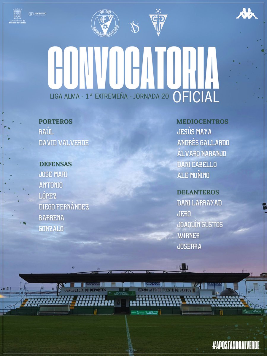 #CONVOCATORIA

📋 Lista de convocados para el partido de hoy!

#ApostandoAlVerde