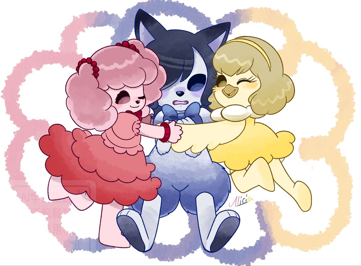 🌸春のリク絵ストまつり🌸
ピピ&amp;ププ&amp;ポポ
(やま△さんオリキャラ)
We  are Idol "Tier Sopo"!
<a href="/enotame_minami/">やま△</a>  さんありがとうございました🙇