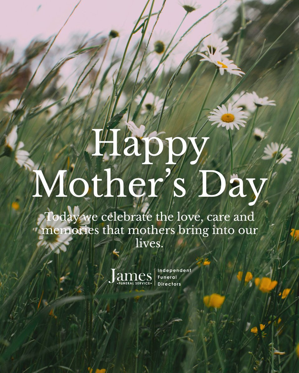 JamesFunerals's tweet photo. Wishing everyone in our community a gentle Mother’s Day🌷

For many, it’s a day to celebrate mums and mother figures. For others, it may be a time of remembrance and reflection. However today feels for you, please know you are not alone. We’re thinking of everyone today 💛 https://t.co/TPHjTjMxTE