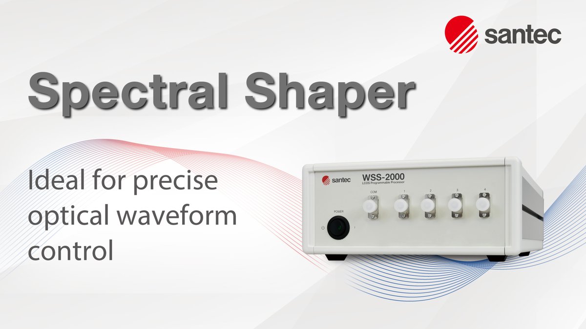 santec_corp's tweet photo. Shape light. Control wavelengths. See it live. 
Santec's LCOS Programmable Optical Filter WSS-2000 is at #OFC2026 — flexible switching, steep filter slope &amp; phase control built in. 
Live demo at #OFC2026 Booth #1029 | Mar 17–19, Los Angeles!
https://t.co/FLJFLEvJOG https://t.co/eOsRZy27Pn