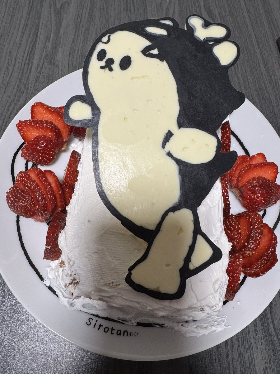 ポルカサンのチョコプレートケーキ🎂
#POLCASAN