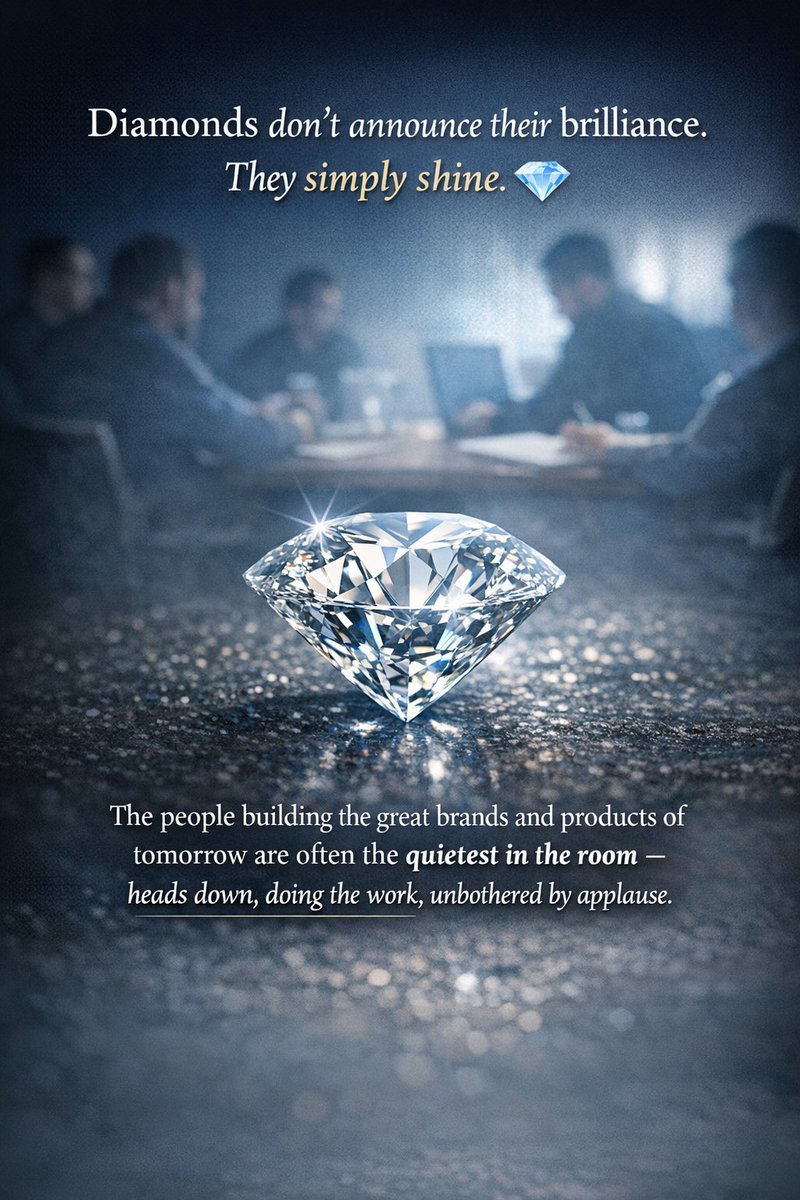 subratceo's tweet photo. Diamonds don't announce their brilliance. They simply shine. 💎

The people building the great brands and products of tomorrow are often the quietest in the room — heads down, doing the work, unbothered by applause.

True vision doesn't need validation.

True effort doesn't need an audience.

But here's what visionaries must never overlook:
👉 Your greatest asset is YOU.

Protect your health. Guard your energy. Sustain your focus.

Because the rewards of ambition can only be enjoyed by those who show up - consistently, completely, and in good health.

Self-motivation isn't a trait. It's a daily discipline.

Keep building. Keep believing. The world will notice - in time. 🚀

#Leadership #Entrepreneurship #SilentAmbition #GrowthMindset #BuildingTheFuture