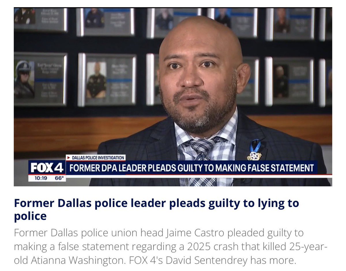 CORRUPTION: Dallas Police Union President killed a 25 year old woman, got his girlfriend to take the fall, gets caught and then gets off with probation for both crimes?!?! The justice system in Democrat-controlled cities is broken beyond repair.