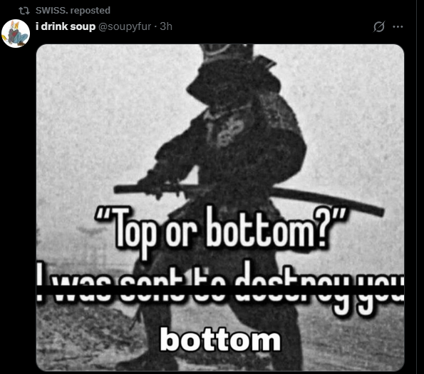 swiss what the fuck are you reposting