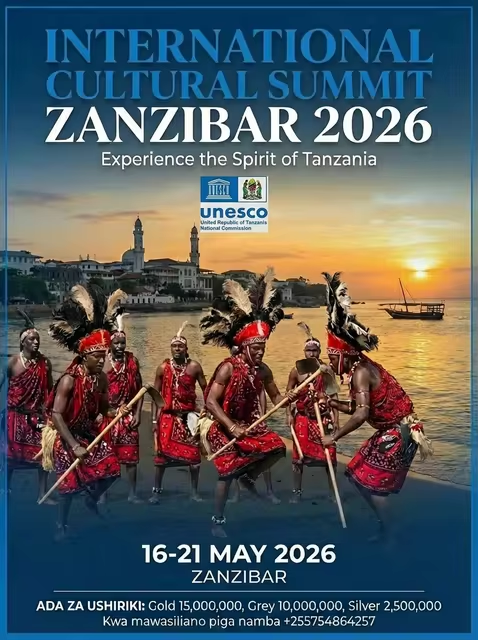 unesconatcomtz's tweet photo. Join us at the International Cultural Summit Zanzibar 2026 as we celebrate the vibrant pulse of our heritage. From the energetic Bugobogobo dance of the Sukuma people to the historic shores of Stone Town, we are coming together to honor our past and shape a unified future. https://t.co/Sgn4L9nQmq