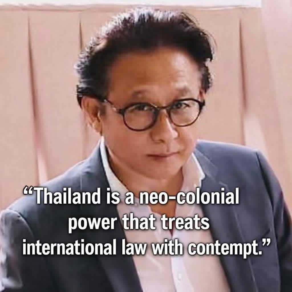 SlyKH811's tweet photo. Jean-Francois: When Thailand sends its troops across the lawful border into Cambodian territory, that is called an invasion.
When Thai forces build roads and infrastructure on Cambodian territory they have invaded, that is called an occupation.

Read more: https://t.co/kuCFlDzCYs https://t.co/2ARk1UTUPE