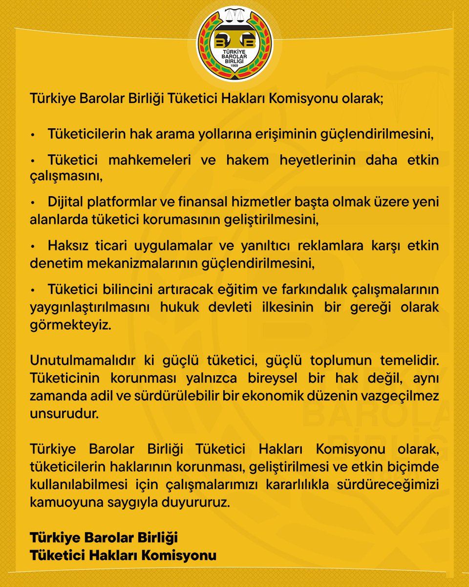 Türkiye Barolar Birliği tweet media