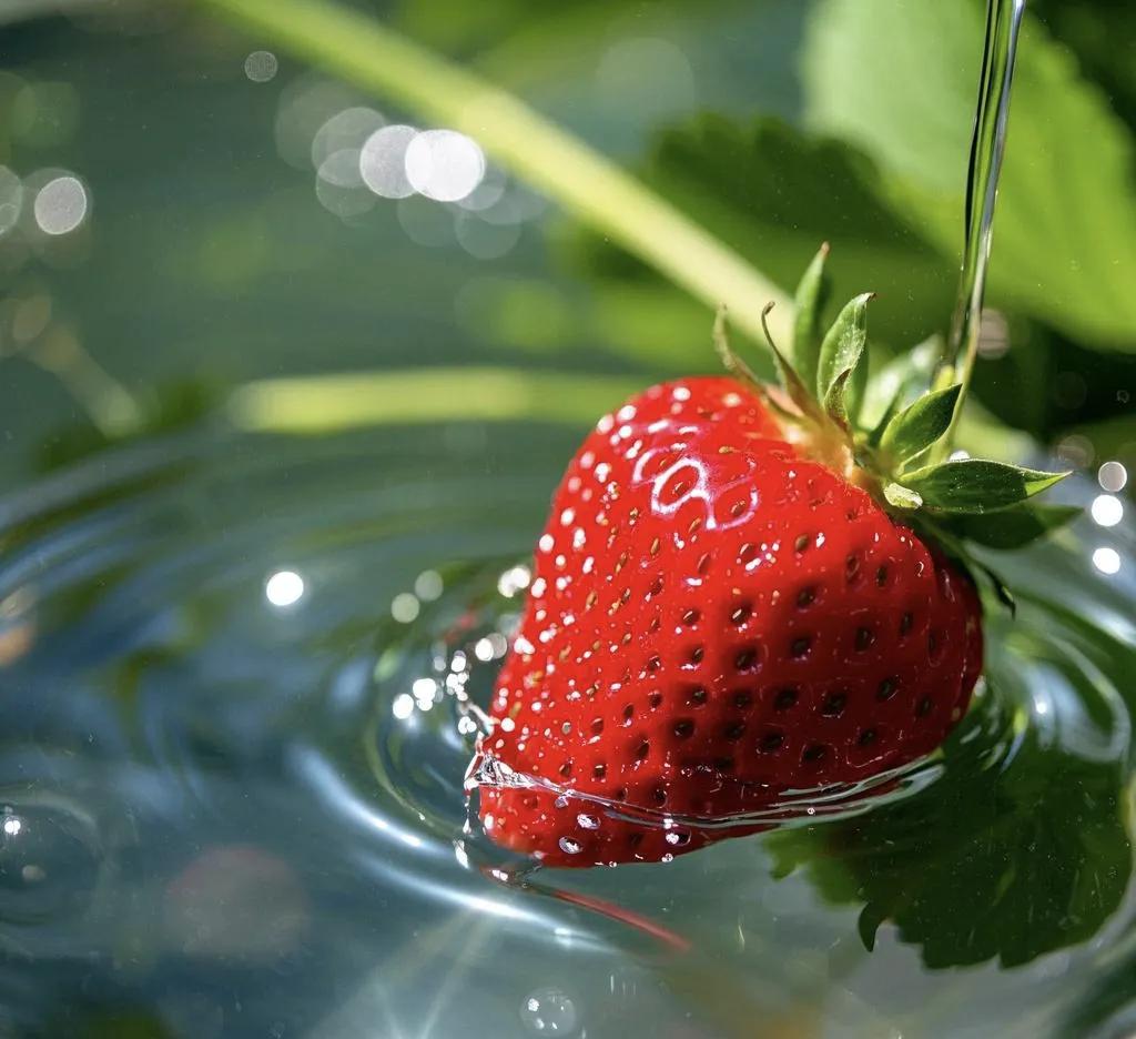 Asanati6's tweet photo. Savoring a sun-ripened strawberry—sweet juice bursting, summer in one bite. https://t.co/M1jVlI1EwQ