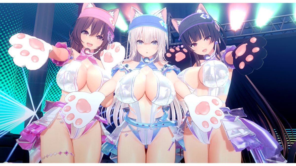 猫耳メイドアイドルユニット！😍🐈🐈‍⬛🐈