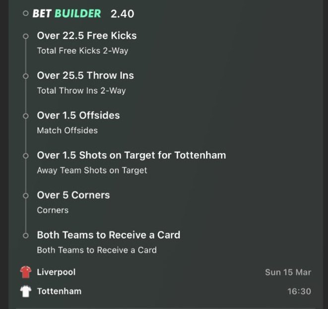 FREE CASH GIVEAWAY!!!!!

ENGLISH PREMIER LEAGUE
If this Liverpool vs Tottenham bet builder wins(it won last time) we’ll give away £200 free cash.

👉 £100 to one person who LIKES ❤️ this tweet.
👉 £100 to one person who RETWEETS 🚀 this tweet.

Must be following us, good luck!