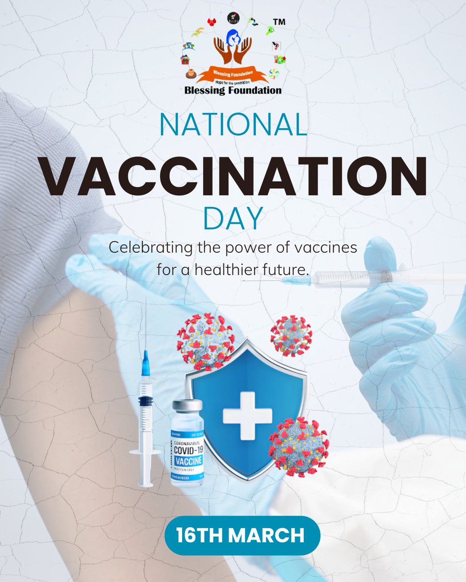 Trust_BlessingF's tweet image. Vaccines protect lives and build a healthier future for all. 💉
Let’s spread awareness and ensure everyone gets vaccinated.
— Blessing Foundation
visit - blessingfoundation.co.in
#NationalVaccinationDay #VaccinesWork #blessingfoundation #csr #ngoindia