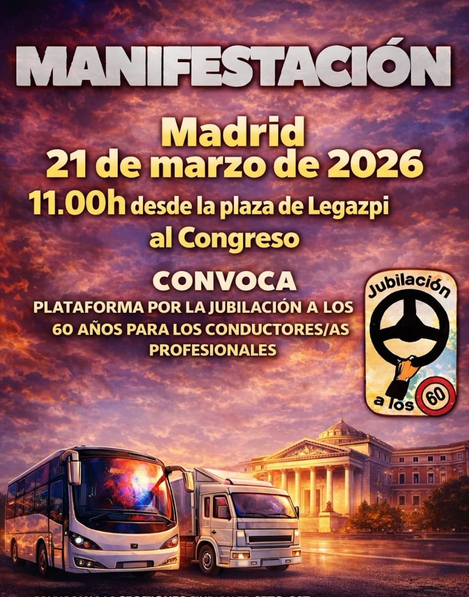 De vergüenza lo de CCOO fomentando la desunión de los conductores profesionales frente a la lucha por los coeficientes reductores.
