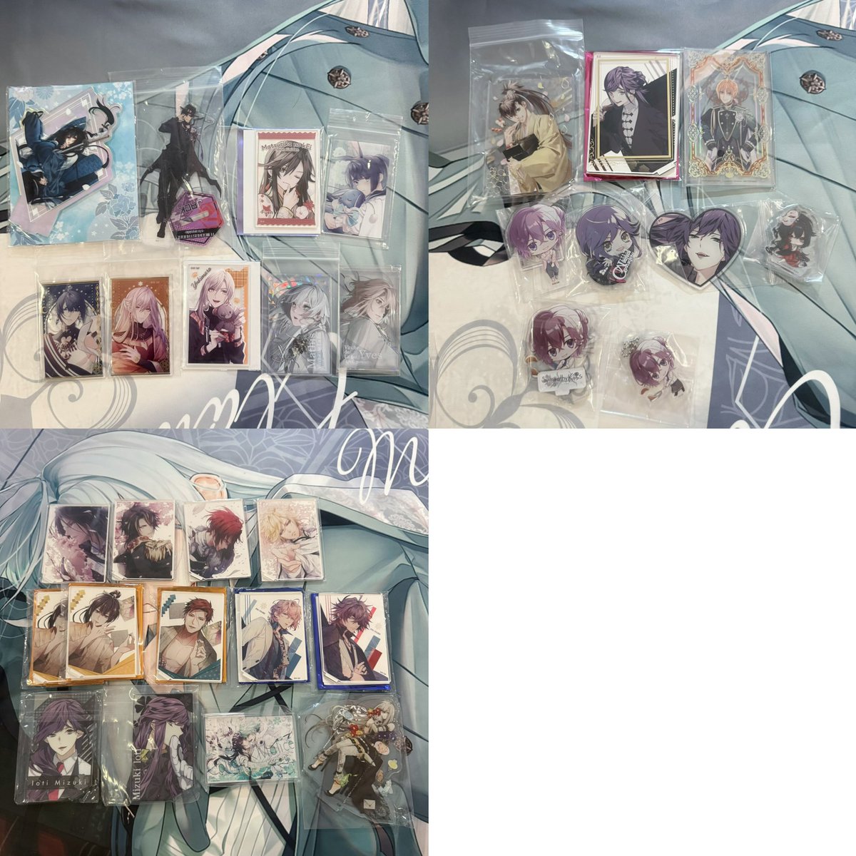 r_mmmnpp's tweet photo. 譲渡 オトメイト グッズ

譲
画像参照

求
定価(+送料)

一部推し含みますが、グッズ収集縮小のためお譲りに出しております。
未開封のもの、開封済みのもの混ざっておりますので、気になる方お問い合わせください。

都内手渡し＞郵送となります。
郵送の場合は2,000円程度~ですと助かります🙇‍♂️ https://t.co/oMb8QUu27b