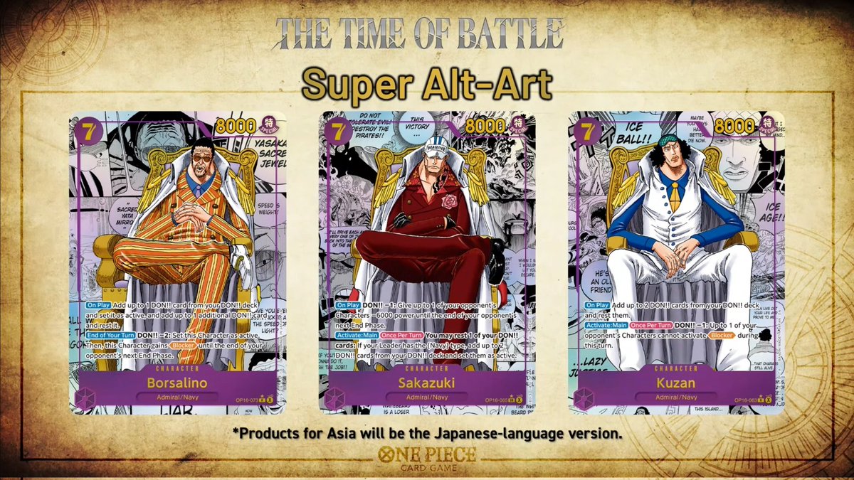 OP16 Super Alt-Art (Manga) cards revealed! #OnePiece #OPCG #Bandai #OnePieceCardGame #OP16 OP16 Super Alt-Art (Manga) cards revealed! #OnePiece #OPCG #Bandai #OnePieceCardGame #OP16