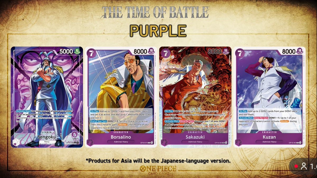 Vampyrgaming's tweet photo. Sengoku can play all 3 admirals on 8 don!! https://t.co/pZOrU3EPgE