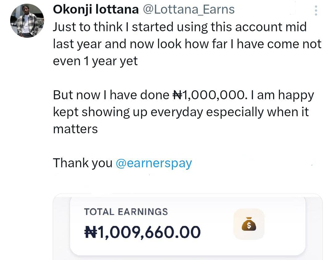 CoachDubem's tweet photo. Okonji Lottana took a calculated risk into affiliate marketing last year &amp; hit 1M Naira milestone! 🤩 He didn't snooze on the opportunity &amp; now he's reaping the rewards. Don't let financial freedom pass you this year 2026! 💸 Registration for affiliate marketing is ongoing  📌 https://t.co/82S9tOPqBb