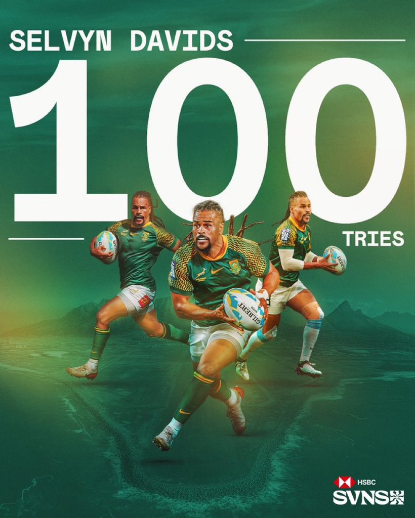 Image for the Tweet beginning: 💯 tries for Selvyn Davids