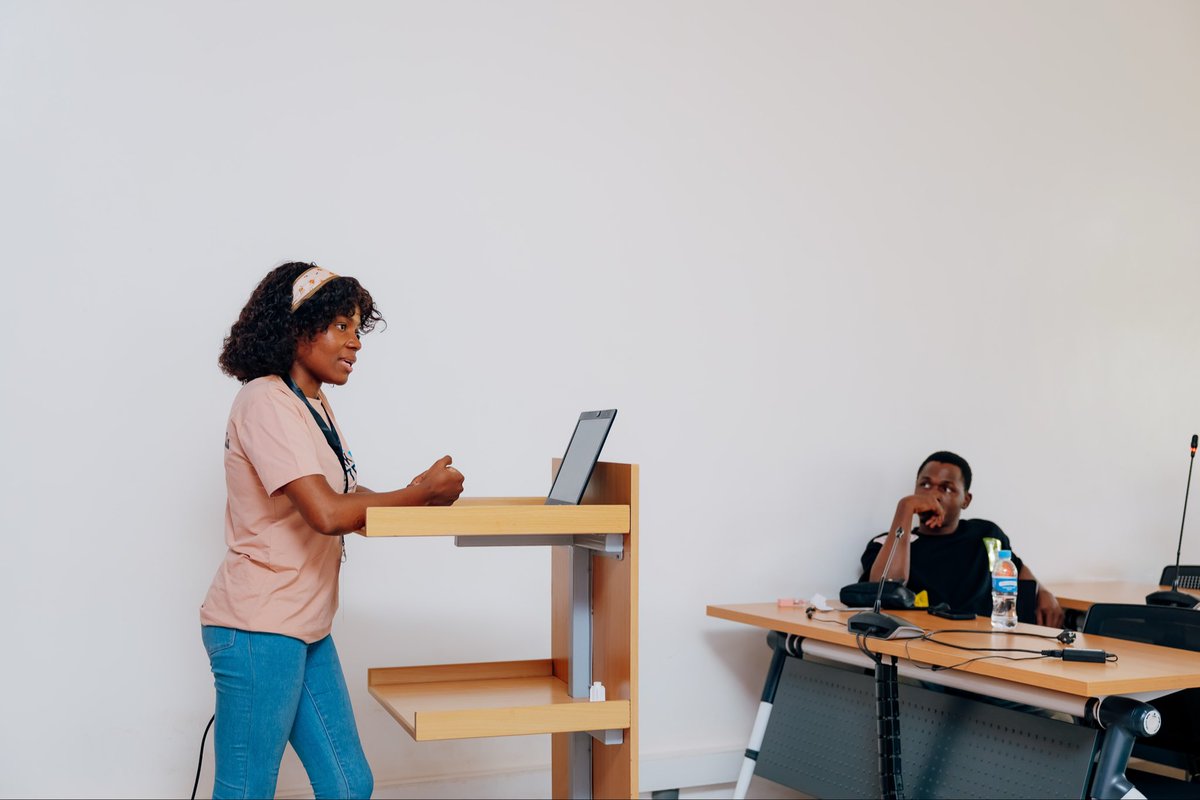 WTM_Kigali's tweet photo. Breakout session highlight: Innocencia Ndembera, Software Engineer, walked the room through Google Cloud and live AI demos at IWD 2026.

Her closing line said it all: "You are already cloud users. Now go build."

#IWDKigali2026 #BreakThePattern #GoogleCloud #WomenInTech https://t.co/HyzF8F94D6