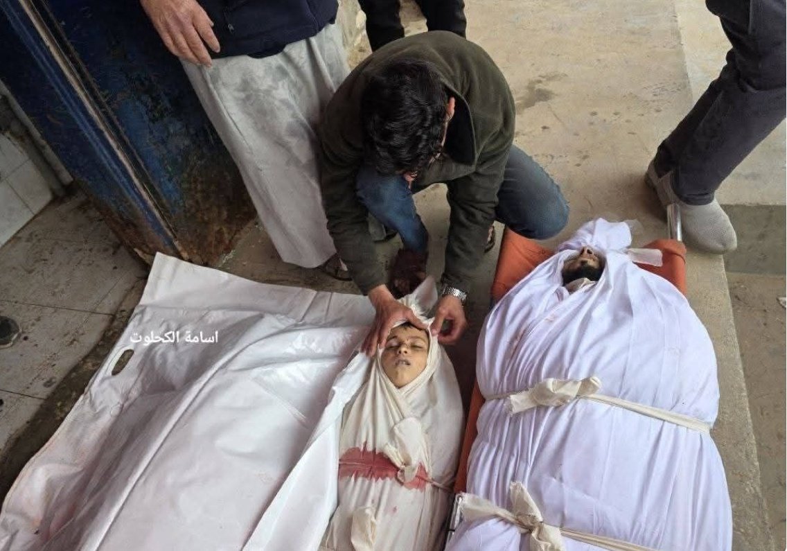 On Sunday morning, an Israeli regime attack destroyed a home in central Gaza, murdering a Palestinian family of four - a father, his pregnant wife, and their son. 

The so-called Gaza ceasefire agreement is a lie. The genocide is ongoing.