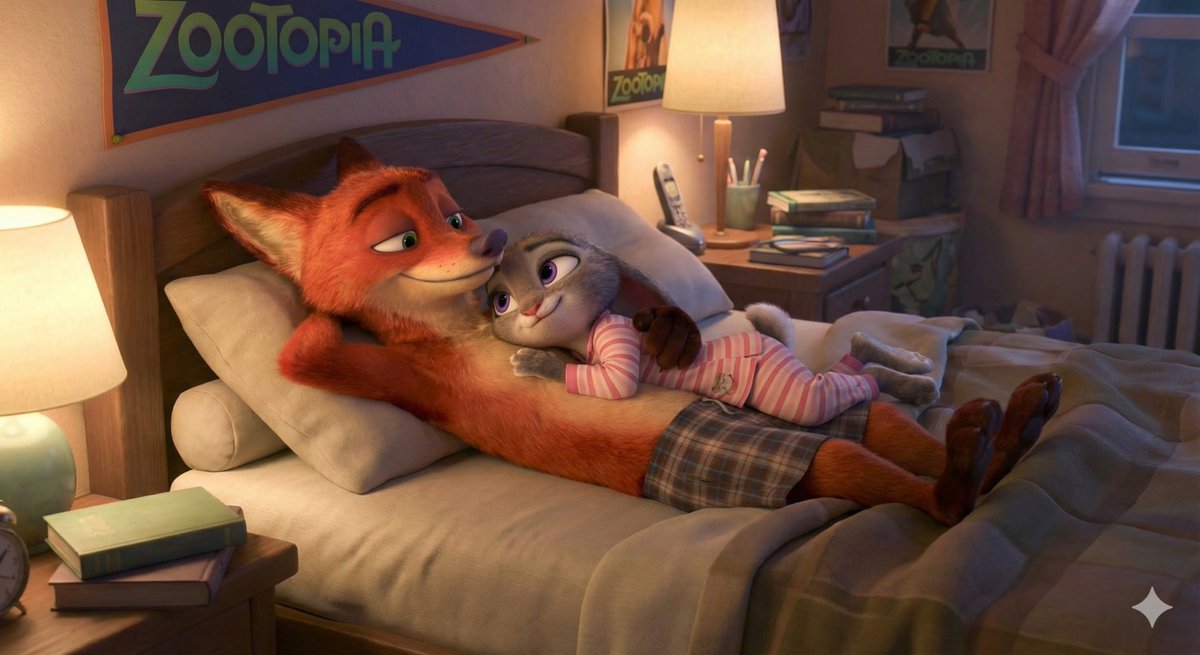 A well deserved rest on a warm bed #wildehopps #zootopia #zootopia2