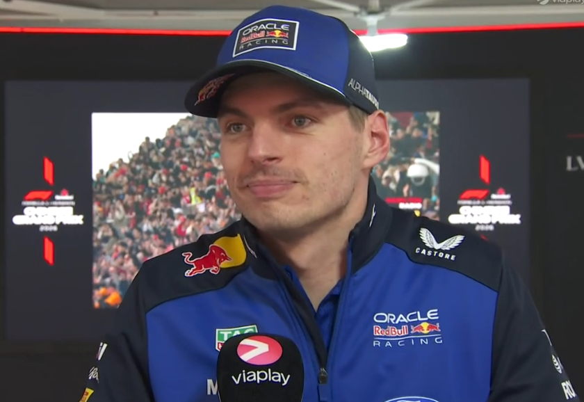 SCUDERIAFEMBOY's tweet photo. max: ''no balance, lots of deg, actually a lot went wrong. the car didn't feel great at all, then the issue, there was something with the steering wheel as well [laughs] a whole list! a whole list..'' https://t.co/mDd1VYjRlC