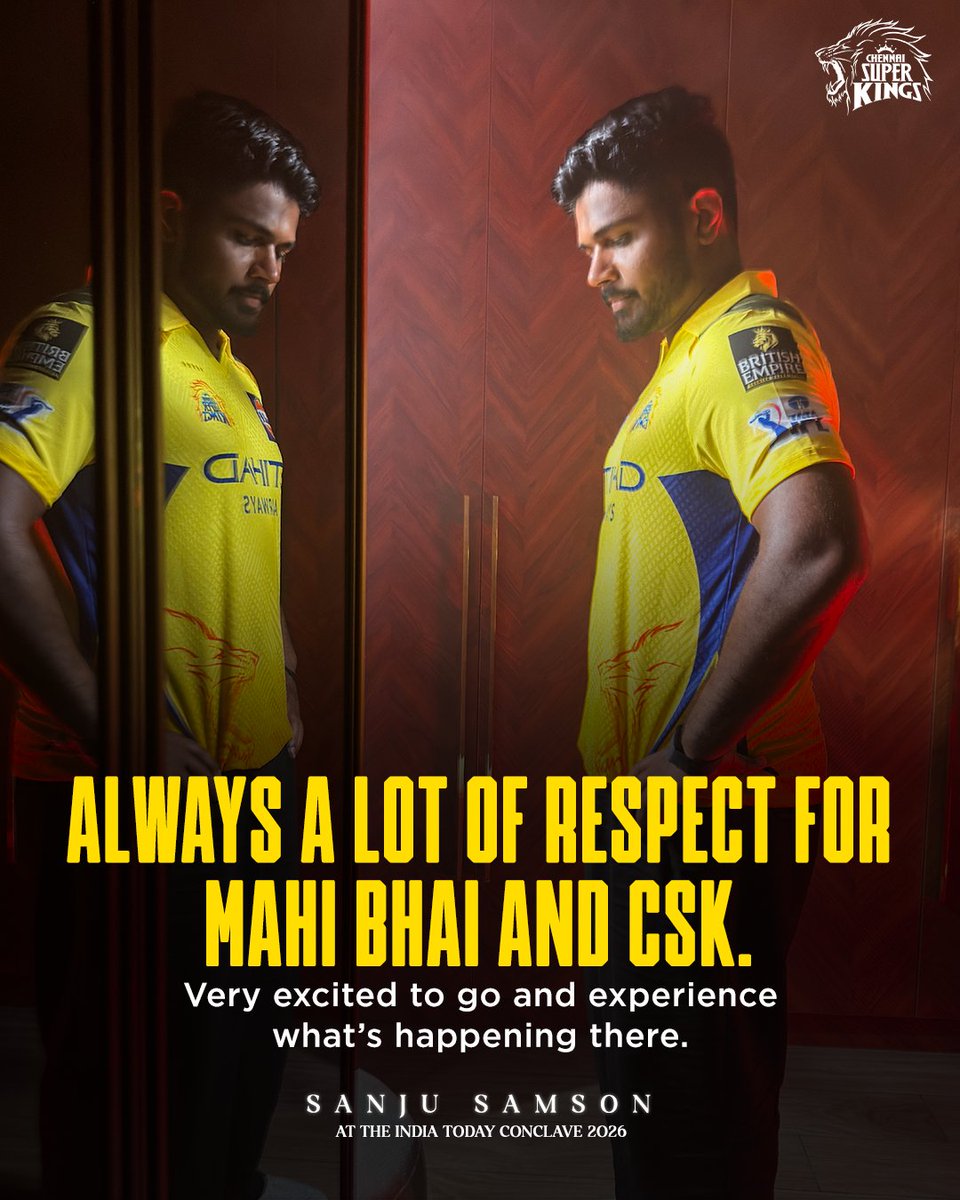 ChennaiIPL's tweet photo. Sanju in 💛 is what we’re waiting for!  

#WhistlePodu #Yellove https://t.co/GlF3LxYl49