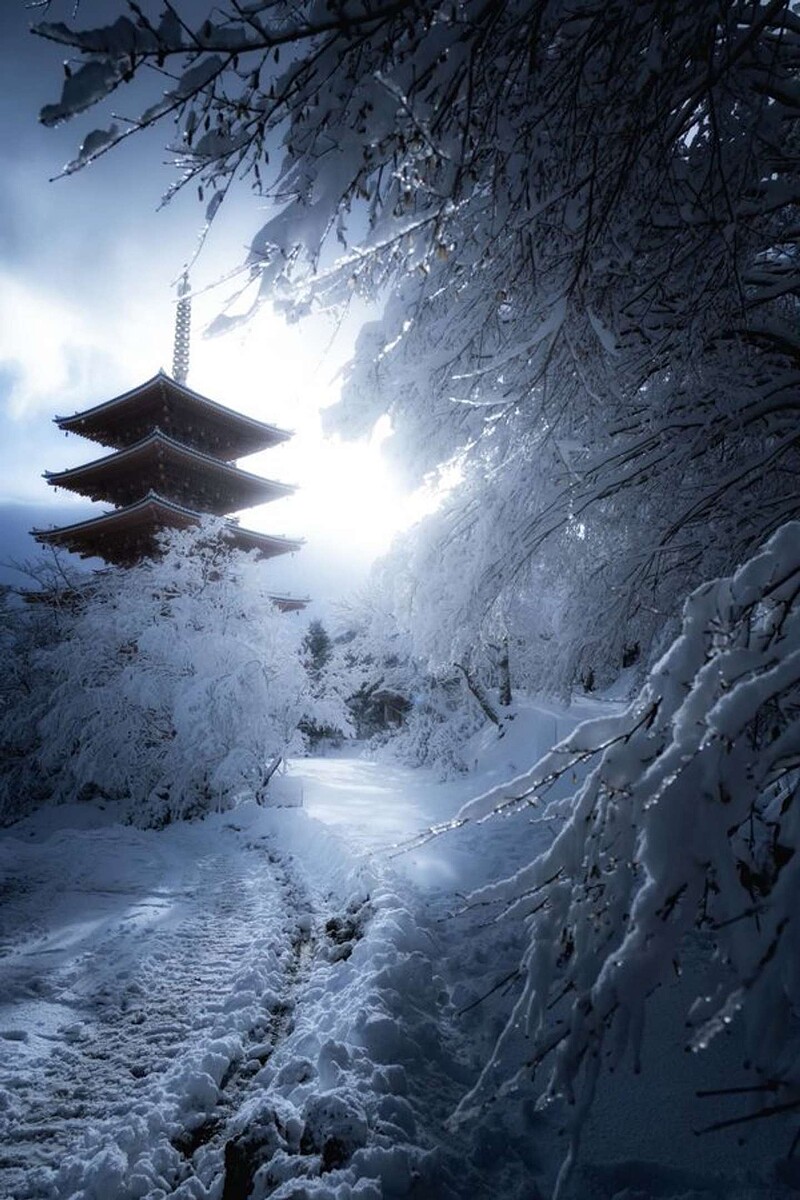 livedoornews's tweet photo. 【幻想的】「これが京都の本気の雪景色」 神秘的な光が照らす雪と五重塔に1.3万いいね
https://t.co/s2a16RPe8E

風景写真家・関岡大晃氏が撮影した1枚。撮影場所は京都府の成相寺で、厚い雲に阻まれてなかなか太陽が顔を出さない状況でも、光が差し込む瞬間を信じてひたすら待ち続けたそう。 https://t.co/TOrYjz3yBs