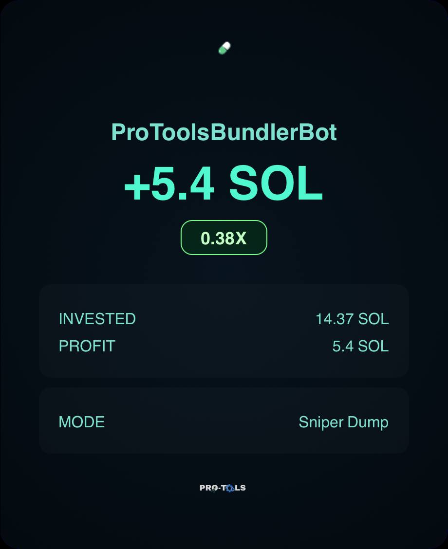 Ever wondered how coins get bundled and rugged? Wonder no more cause it's done using t.me/ProBundlersToo…
Where you can bundle with a min of 5 wallets and dump your supply whenever you want with good profits