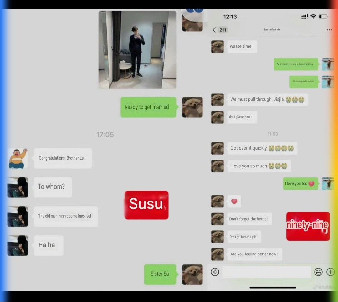 jazzy_ella_mari's tweet photo. Everyone knows Tian Lei has changed his profile picture quite a few times. On one side, he says he’s going to marry Su Su, while on the other side he’s still saying  I love you to Jia Jia. 🤣🤣🤣
#Revengedlove https://t.co/WOMPTmOCct