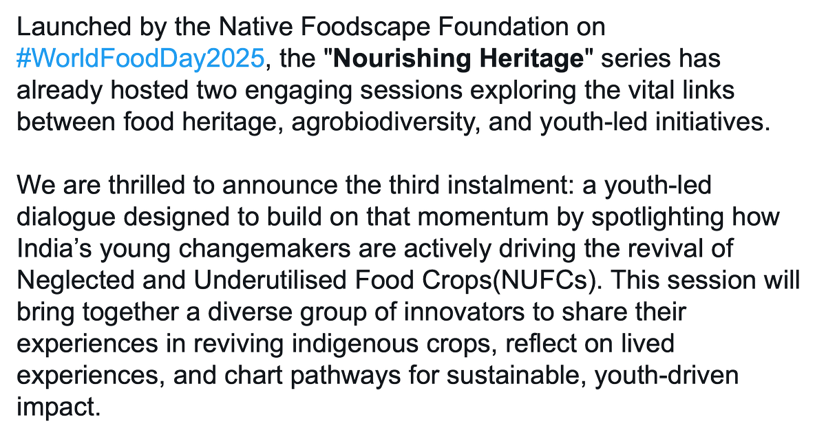 Native Foodscape Foundation tweet media